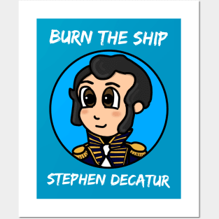 Patriot Portrait - Chibi Stephen Decatur 3 Posters and Art